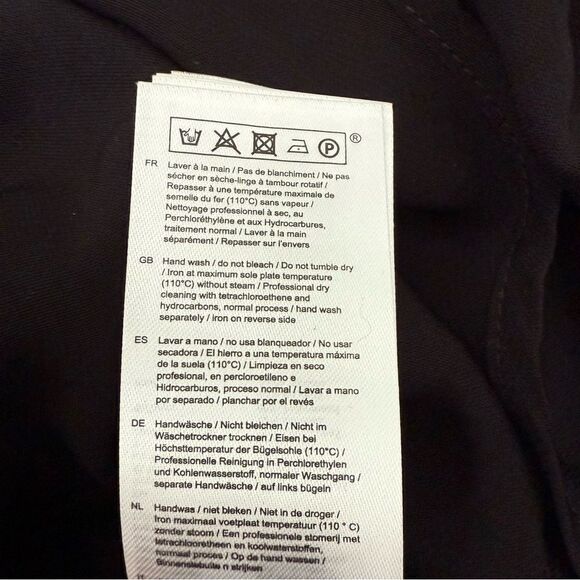 Maje Rome Black Lace Overlay A-line Midi Dress Size L - Picture 9 of 9